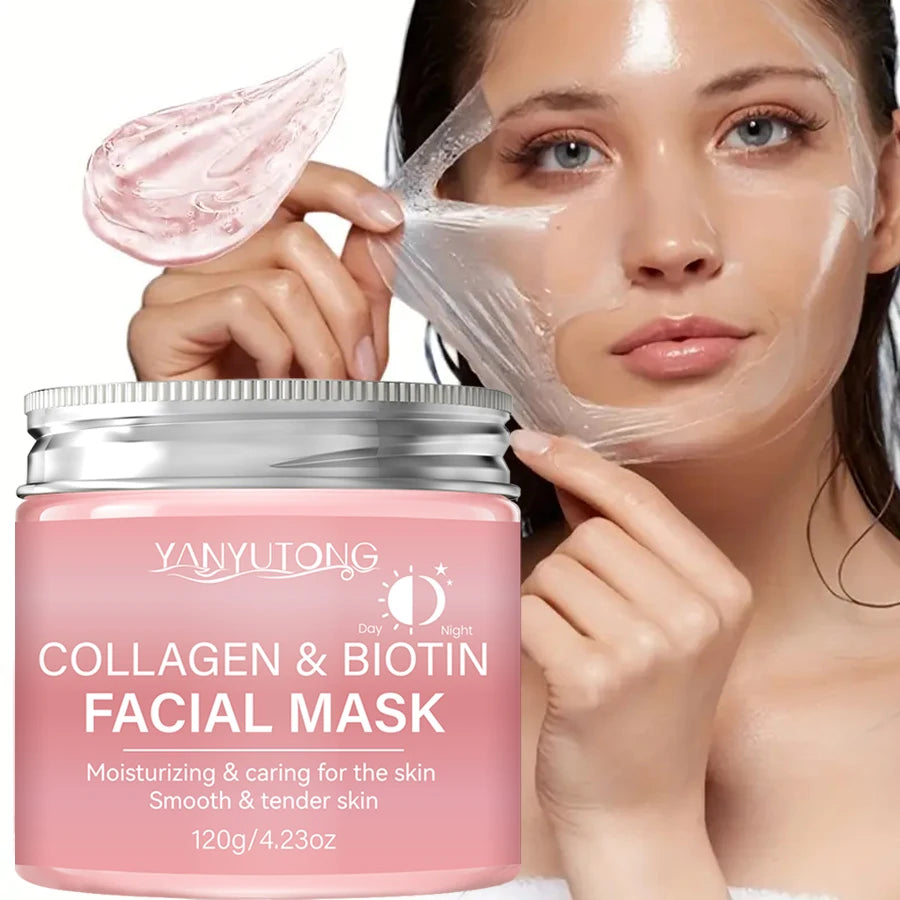 Máscara Peel Colagénio Biotina 360g Dia e Noite - Hidratação Profunda Anti-Idade Dupla Ação