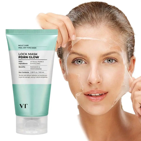 Máscara Facial Coreana VT Iluminadora Peel-Off Sem Enxaguar – Lifting Firmeza Anti-Rugas Anti-Idade Reparação Noturna Hidratante Rejuvenescedor
