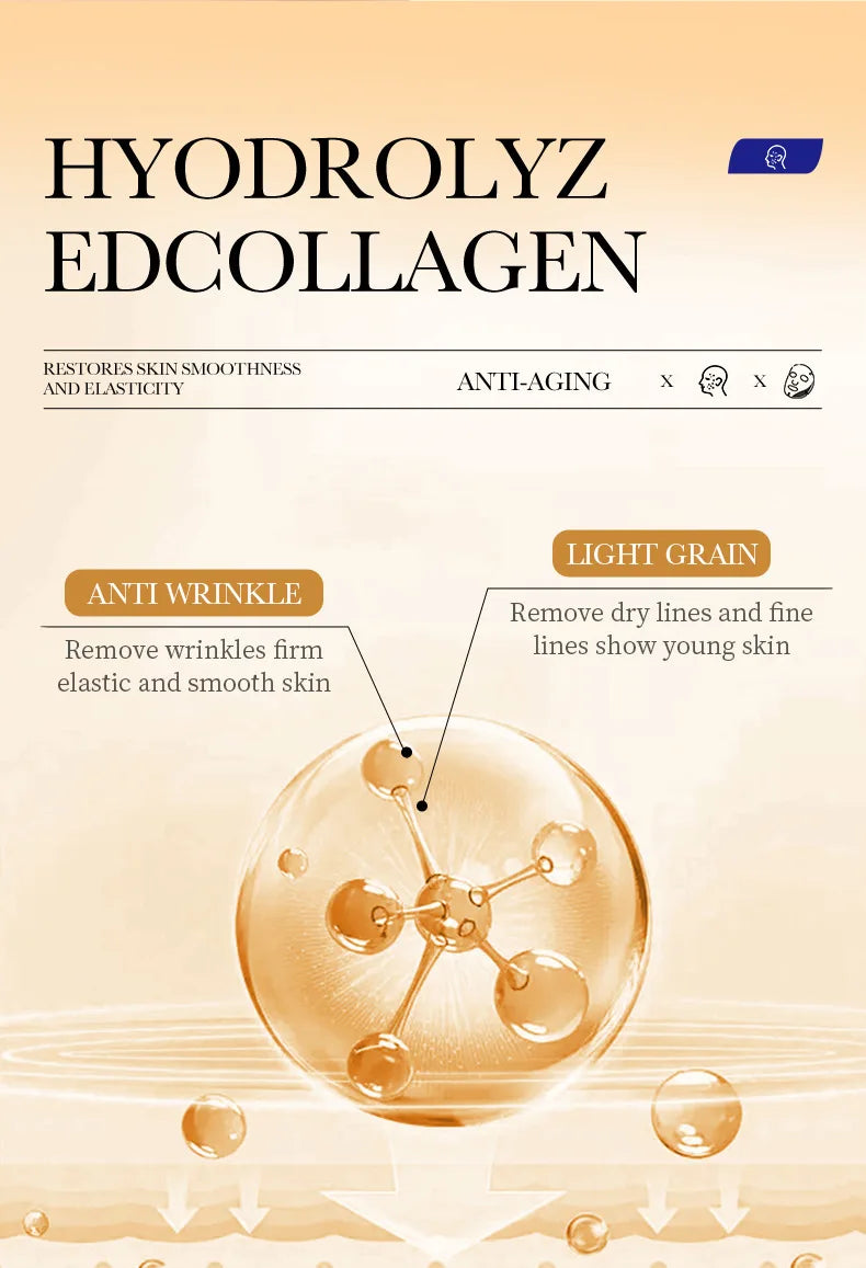 Máscara Facial Colágeno Antirrugas 10un