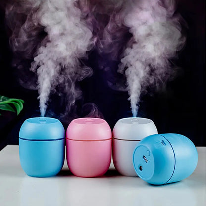 USB Mini Humidifier Essential Oil Diffuser - Notebook with LED for Home and Car