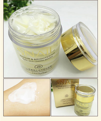 Crema antiedad de colágeno de caracol: ilumina la piel del rostro, reduce las ojeras y la hinchazón. Sérum para ojos.