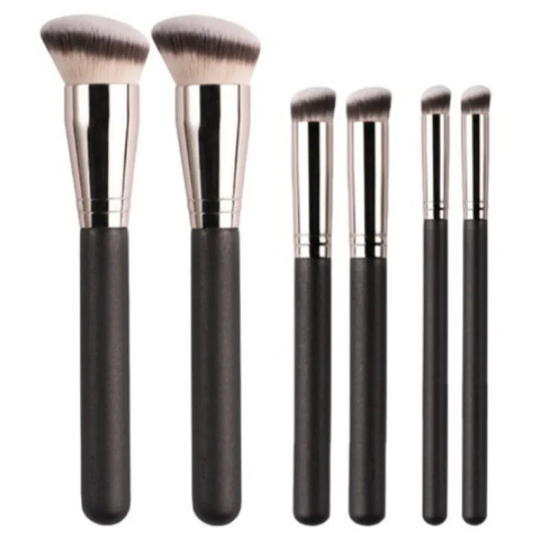 Kit con 3 brochas para corrector: tamaño pequeño, mediano y grande | Brochas profesionales para corregir y cubrir acné, imperfecciones y ojeras