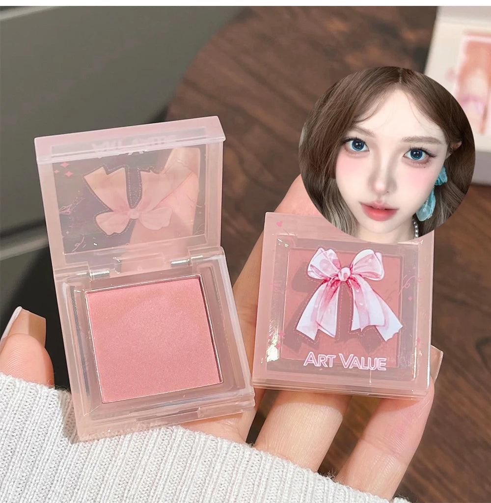 Conjunto de Batons Mate 6 Peças - Kit Maquilhagem Lábios Veludo Nude com Blush e Colar Presente