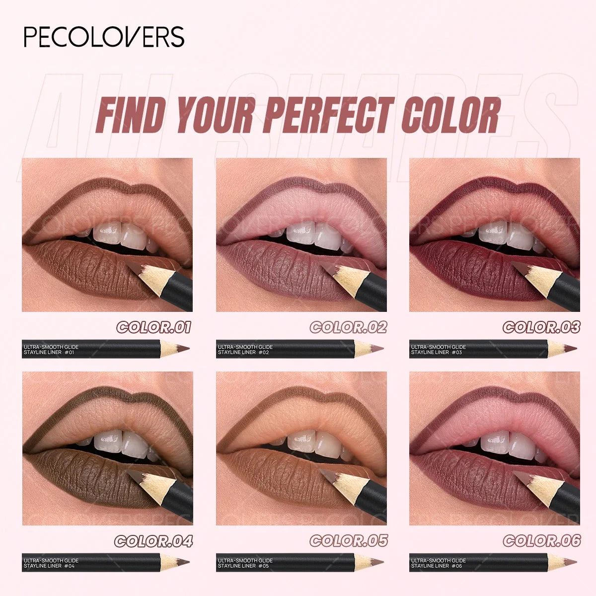 Lápis Labial 2 em 1 Mate – Longa Duração À Prova de Água Tom Pumpkin Spice Cores Ricas Natal