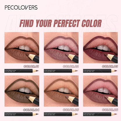 Lápis Labial 2 em 1 Mate – Longa Duração À Prova de Água Tom Pumpkin Spice Cores Ricas Natal