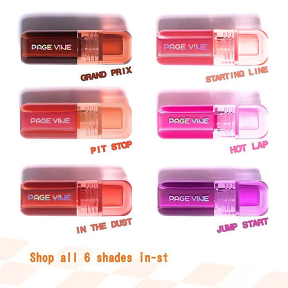 Rubor líquido perlado en 6 colores: resistente al agua y al sudor, efecto natural y duradero.