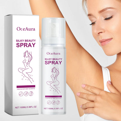 Spray inhibidor del crecimiento del vello: depilación permanente e indolora para piernas, axilas, barba, línea del bikini y piel suave.