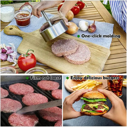 Prensa Hambúrgueres Aço Inox 304 Ajustável