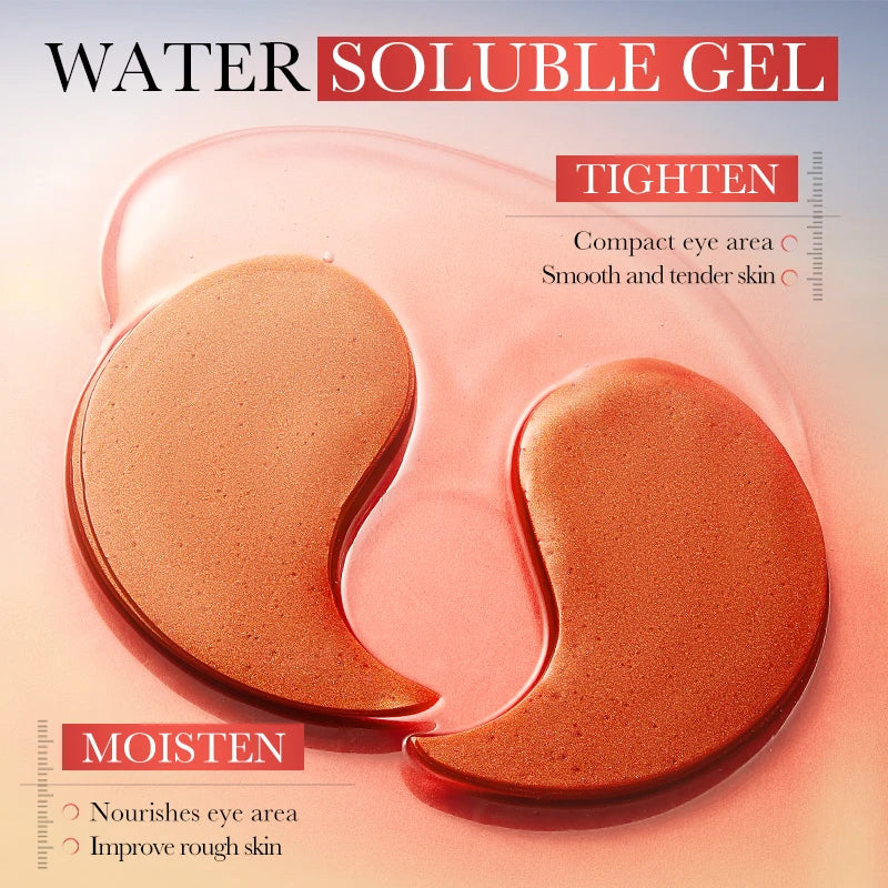 Mascarillas para ojos BIOAQUA (80 unidades) con colágeno de caracol: antiojeras, bolsas y arrugas, hidratantes y antiedad.