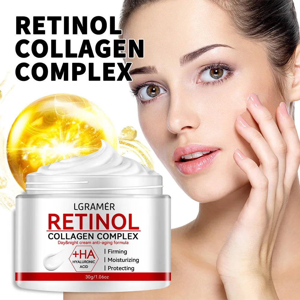 Retinol Collagen Complex anti-aging cream with hyaluronic acid, firming, moisturizing, protecting