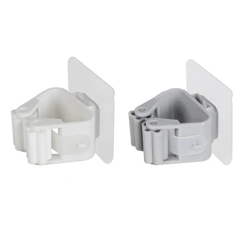 Gancho de Armazenamento para Vassoura e Mopa – Suporte Multiuso de Parede | Organizador Impermeável para Casa de Banho | Suporte para Ferramentas de Limpeza