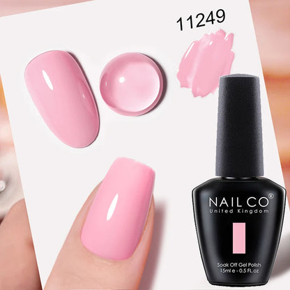 NAILCO Gel Nail Polish 15ml UV/LED Hema/TPO Free – Professional Semi-Permanent Base and Top Coat