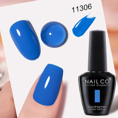 NAILCO Gel Nail Polish 15ml UV/LED Hema/TPO Free – Professional Semi-Permanent Base and Top Coat