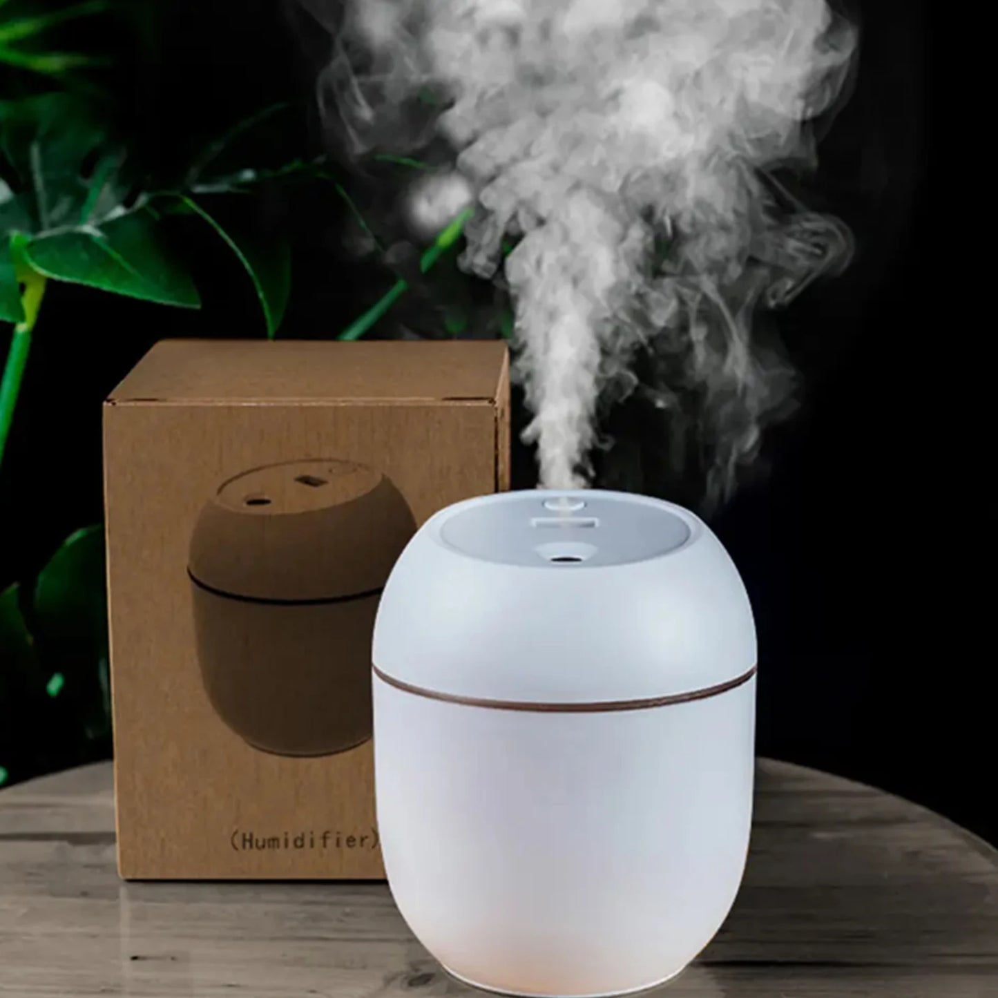 USB Mini Humidifier Essential Oil Diffuser - Notebook with LED for Home and Car