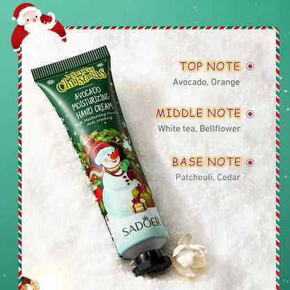 Kit 5 Cremes de Mãos SADOER Hidratante Anti-Rachaduras – Presente Natal Caixa Oferta Nutritivo