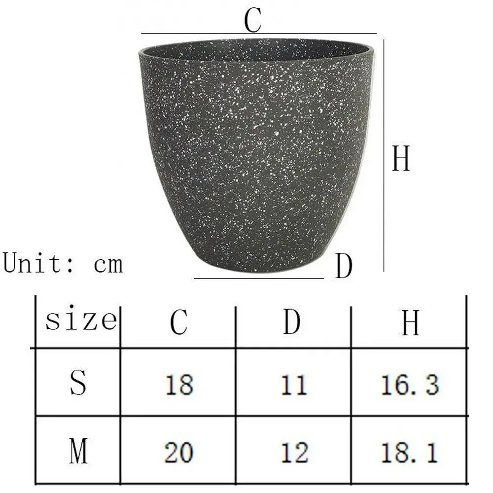Vaso Bonsai Efeito Pedra Grande Capacidade - Varanda Jardim Decoração Cultivo Plantas