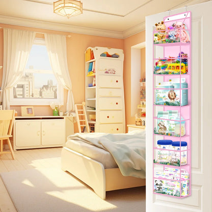 Bolsa de Armazenamento Multifuncional em Tecido – Organizador Suspenso de Múltiplas Camadas para Trás da Porta | Saco Suspenso para Diversos Itens