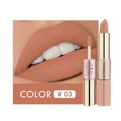 Batom 2 em 1 Matte e Gloss 12 Cores
