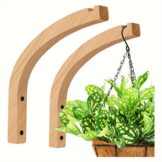 Suporte Parede Plantas em Madeira - Organizador Suspenso para Vasos 1 ou 2 Peças