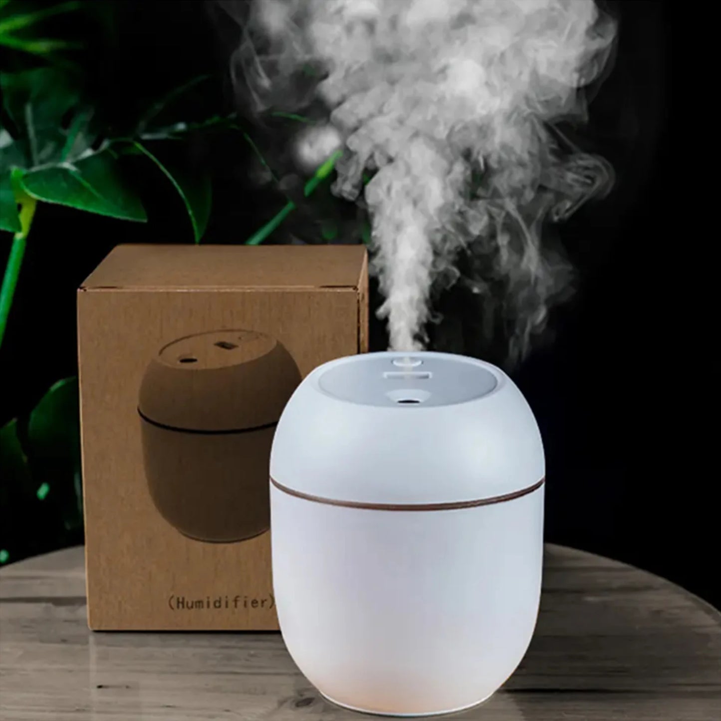 USB Mini Humidifier Essential Oil Diffuser - Notebook with LED for Home and Car