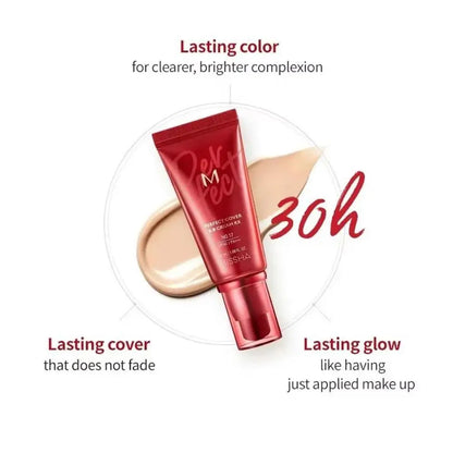 BB Cream Pore Corrector – Flawless Liquid Foundation, Long-Lasting, Oil Control, Sizes 21 and 23. Concealer Makeup.