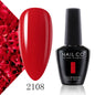 NAILCO Gel Nail Polish 15ml Dark Red Series – UV Glitter Colors Professional Semi-Permanent Manicure