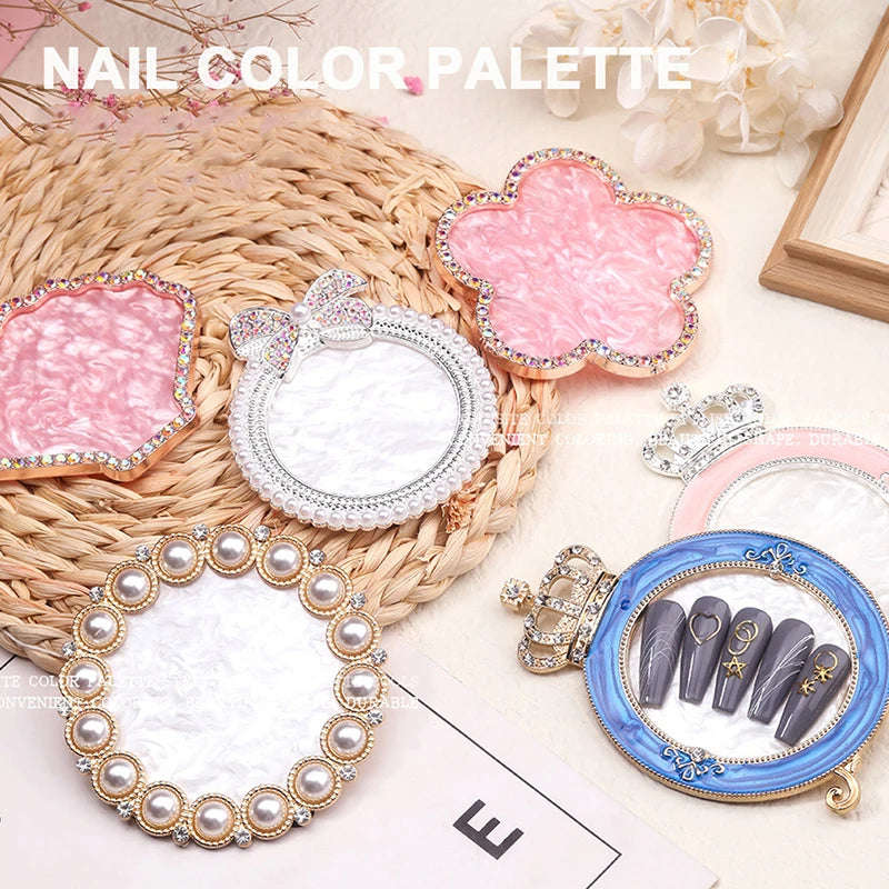 Paleta de mezcla y exhibición para decoración de uñas - Expositor profesional para gel y esmalte