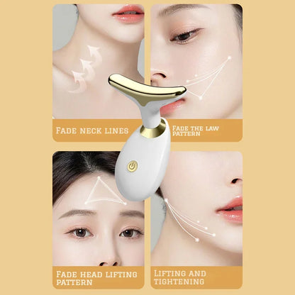 Massageador Facial EMS com LED