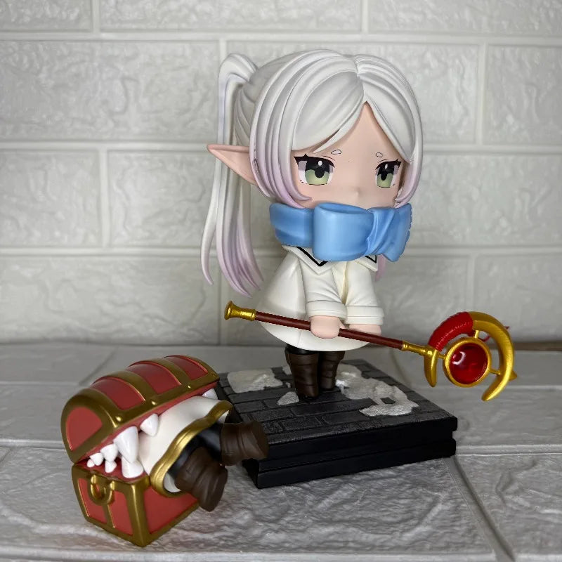 Figura Anime Lillian Roupa Inverno 18cm – Modelo Decorativo Artesanal Personagem Colecionável