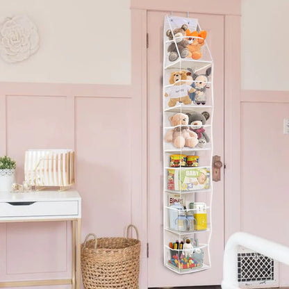 Bolsa de Armazenamento Multifuncional em Tecido – Organizador Suspenso de Múltiplas Camadas para Trás da Porta | Saco Suspenso para Diversos Itens