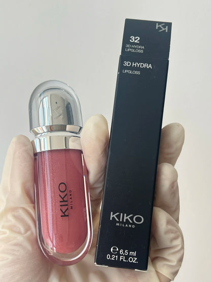 Brillo de labios KIKO 3D Hydra Mirror: brillante, perlado, voluminizador, intransferible