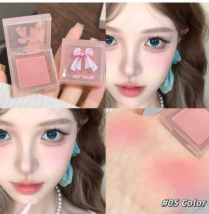 Conjunto de Batons Mate 6 Peças - Kit Maquilhagem Lábios Veludo Nude com Blush e Colar Presente