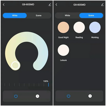 Lâmpadas LED Inteligentes Premium Tuya WiFi G9 6W Kit 2 Smart Home Regulável Controlo Voz Alexa