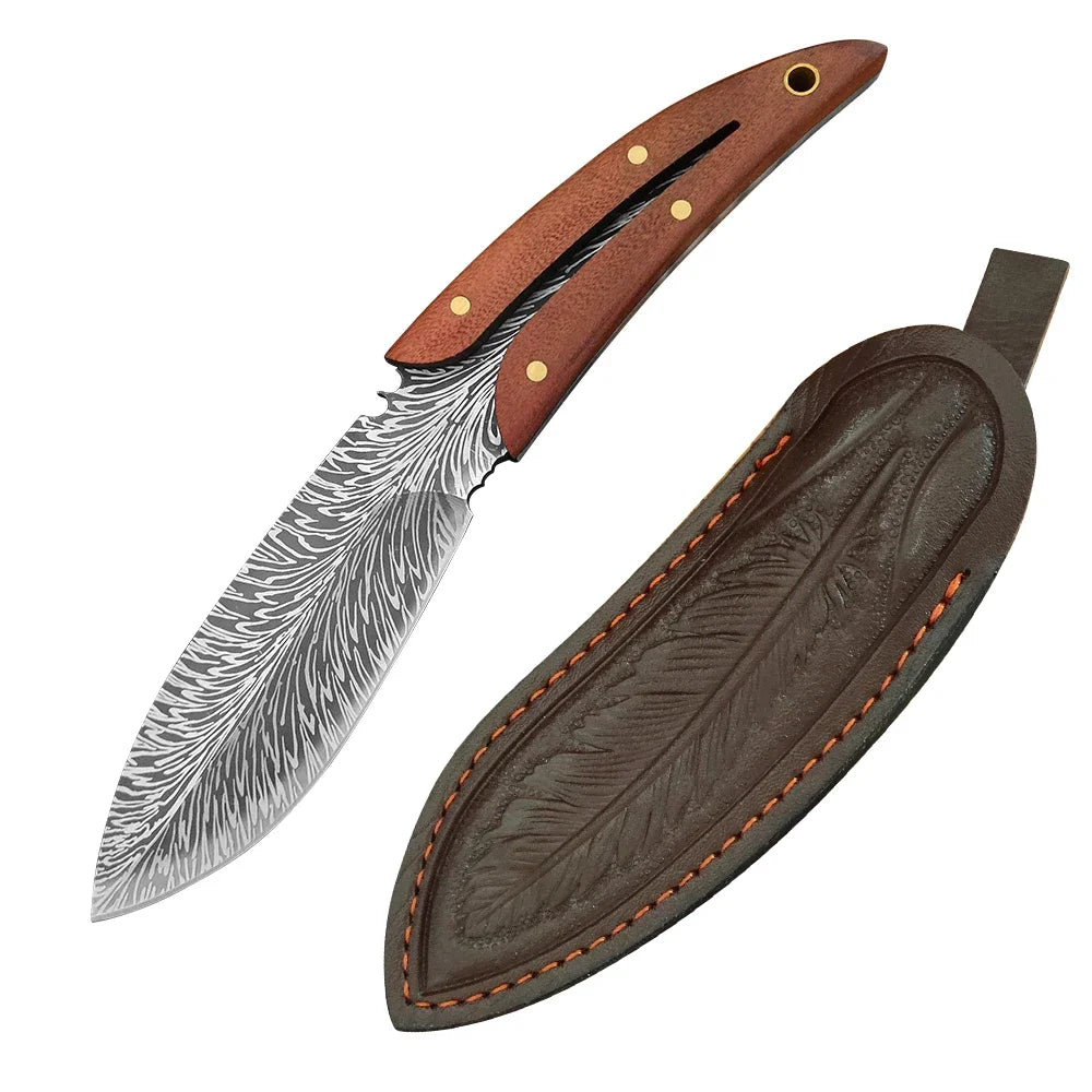 Faca de Desossa Profissional | Faca de Chef Afiada | Textura Premium com Bainha | Utensílio Culinário