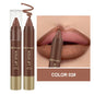 Labial líquido mate aterciopelado resistente al agua: no se corre, hidratante, nutritivo, color chocolate, 6 tonos, cosmético de larga duración.