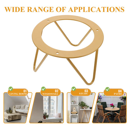 Suporte Base Tabuleiro Metal Expositor – Organizador Ovos Frutas Lanches Cristal Cozinha Casa