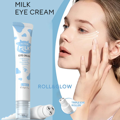 Crema de ojos LAIKOU Milk Eye Cream 20 g: ojeras, bolsas, reafirma, reduce la hinchazón, hidrata el contorno de ojos.