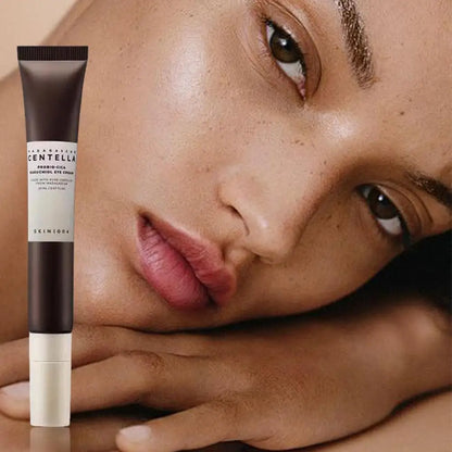 Crema probiótica para ojos con centella asiática (20 ml): antiarrugas, nutritiva, reparadora, reafirmante e hidratante.