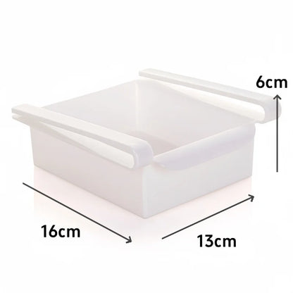 Kitchen Storage Box – Transparent Organizer for Fruits, Vegetables, Eggs, and Food | Sliding Drawer for Refrigerator Shelf