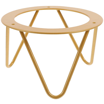 Suporte Base Tabuleiro Metal Expositor – Organizador Ovos Frutas Lanches Cristal Cozinha Casa