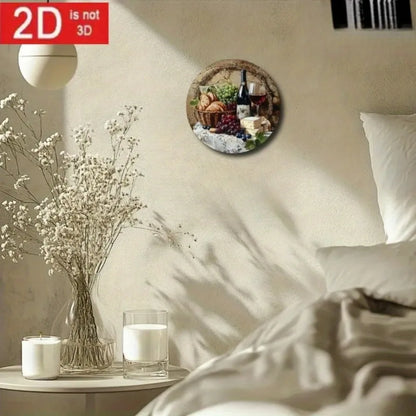 Decoração Metal Tema Vinho – Arte Parede Bar Cozinha Café Casa Presente Enófilo