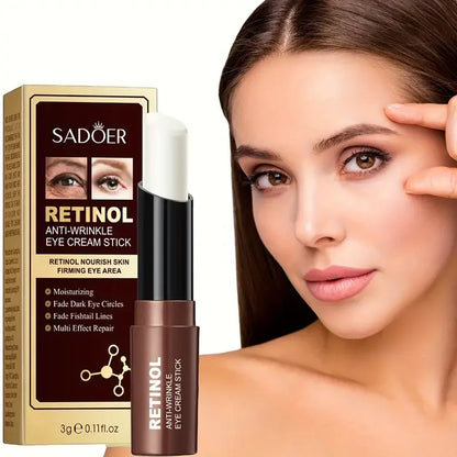 Stick Creme Olhos Retinol Anti-Olheiras - Hidratação Firmeza Iluminador Contorno Olhos Prático