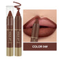 Labial líquido mate aterciopelado resistente al agua: no se corre, hidratante, nutritivo, color chocolate, 6 tonos, cosmético de larga duración.