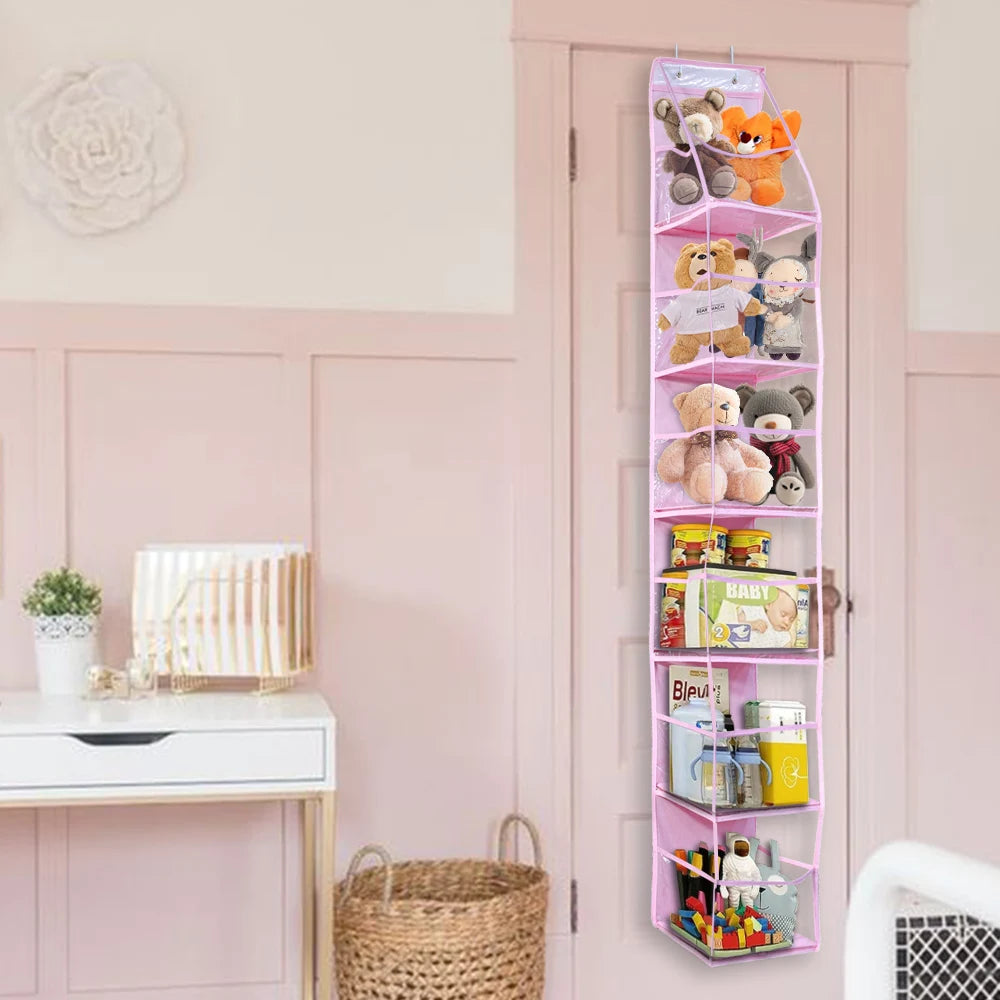 Bolsa de Armazenamento Multifuncional em Tecido – Organizador Suspenso de Múltiplas Camadas para Trás da Porta | Saco Suspenso para Diversos Itens