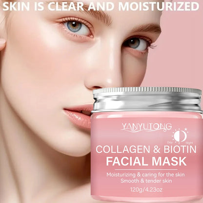 Máscara Peel Colagénio Biotina 360g Dia e Noite - Hidratação Profunda Anti-Idade Dupla Ação