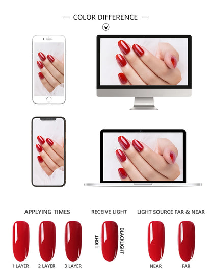 NAILCO Gel Nail Polish 15ml UV/LED Hema/TPO Free – Professional Semi-Permanent Base and Top Coat