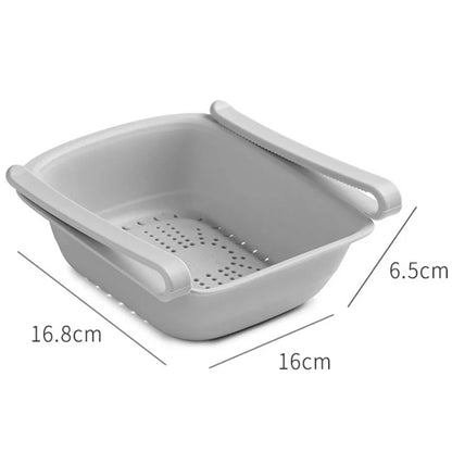 Kitchen Storage Box – Transparent Organizer for Fruits, Vegetables, Eggs, and Food | Sliding Drawer for Refrigerator Shelf