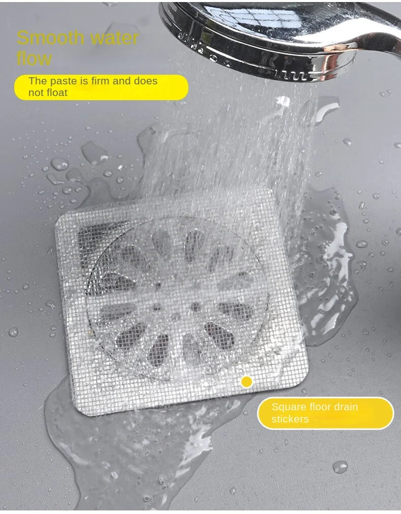 Filtro Adesivo para Pia – Tela Anti-Entupimento para Cozinha e Dreno | Adesivo Prático para Evitar Obstruções