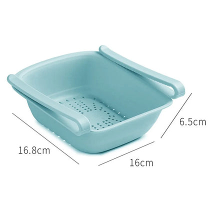 Kitchen Storage Box – Transparent Organizer for Fruits, Vegetables, Eggs, and Food | Sliding Drawer for Refrigerator Shelf