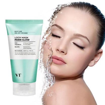 Máscara Facial Coreana VT Iluminadora Peel-Off Sem Enxaguar – Lifting Firmeza Anti-Rugas Anti-Idade Reparação Noturna Hidratante Rejuvenescedor